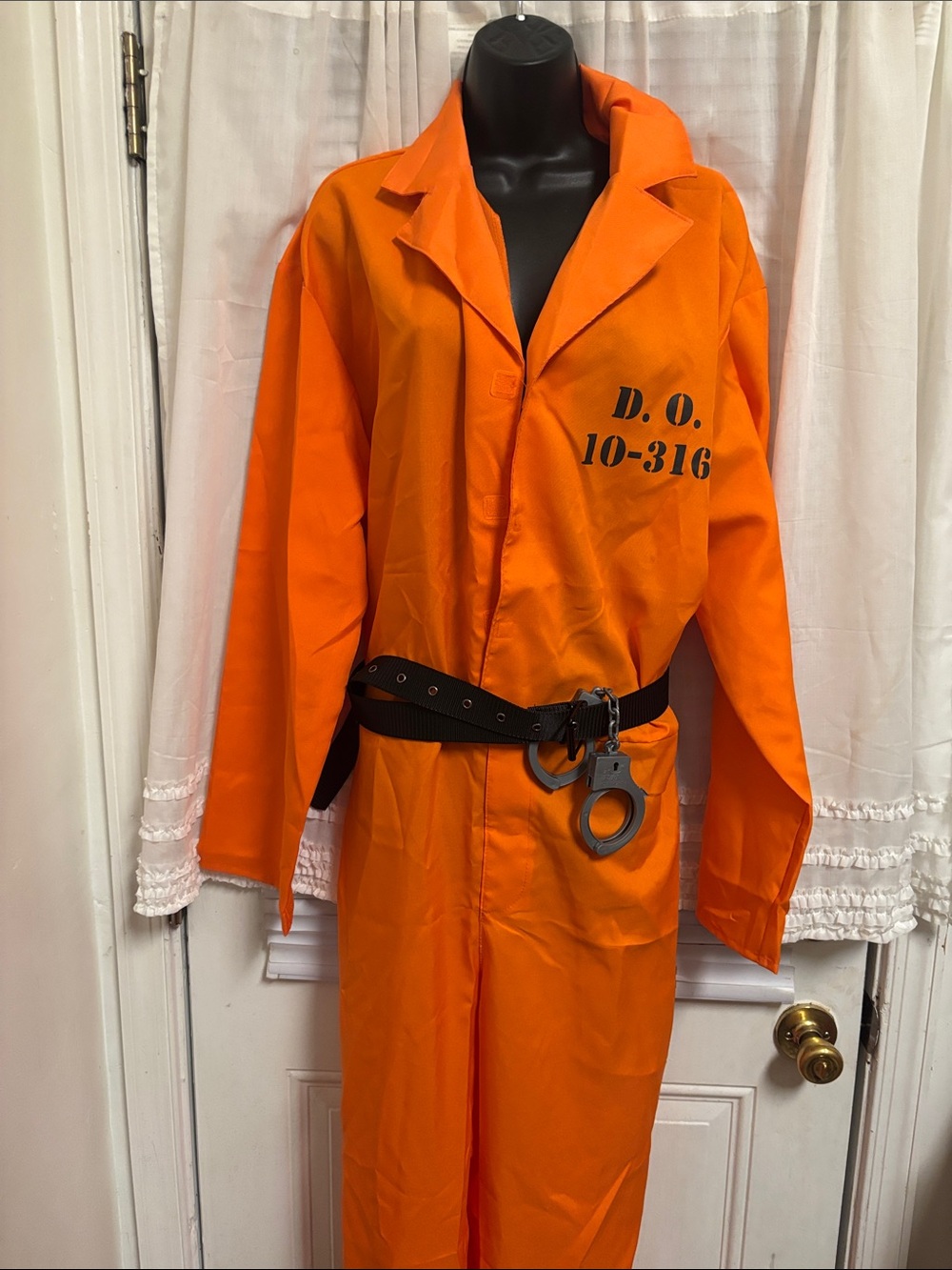 Doc Orange  Jumpsuit with Utility Belt and handcuffs